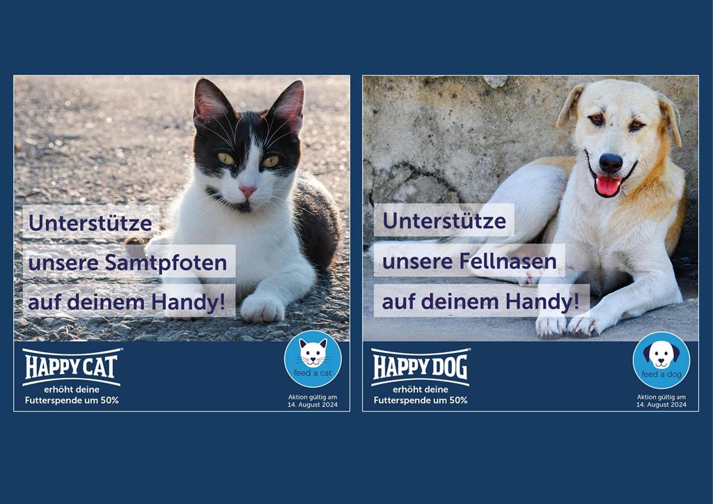 Futterspende über Ihr Handy